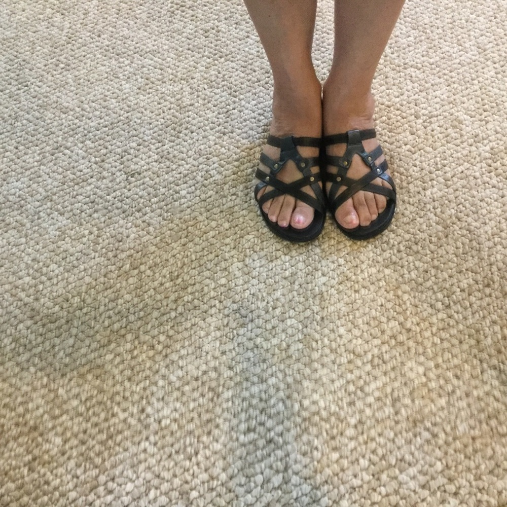 Timberlands- Black Sandal